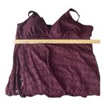 Swimsuits For All Wine Crochet Side Slit V Photo 6