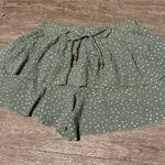 Wall Flower Green and White Polka Dot Skirt-Short Size Small Photo 0
