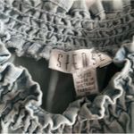 NWT Women Spense Light Denim Wide Leg Elastic Waist Pockets Cropped Jumpsuit 10 Blue Photo 5