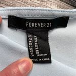 Forever 21 Halter Open Back Tank Top Button Closure Sheer Light Blue M Medium Photo 8