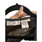 Scala Vintage  Black beaded Open Front Sheer Size Medium Photo 5