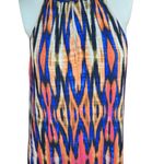 London Times Womens Size 12 Striped Sleeveless Maxi Dress Side Slit Keyhole Photo 1