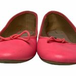 Lands' End  Women's 8.5B  Faux Leather Pink Flat Shoes Photo 6