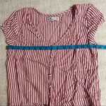 Hollister Striped Tie Front Top Photo 10
