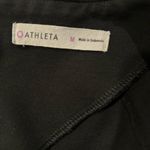 Athleta black A line zipper back spandex stretch Dress Photo 4