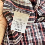 Eddie Bauer  Womens Long Sleeve Day Hiker Shirt Atlantic Plaid Button Up Medium Photo 6