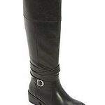 st. john's bay Womens Douglas Stacked Heel Riding Boots (Memory Foam) Photo 4