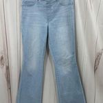 Spanx  Women’s Large Light Wash Flare Pull On Jeans Stretchy Photo 0