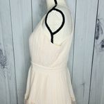 Just Me NWT  Women's Pink Lace Ruffle Tiered Boho Sleeveless Pleated Dress Size M Photo 8