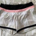 Lululemon White Shorts |  Groovy Run Shorts Plaid Photo 0