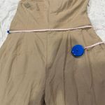 Dynamite Women's Beige Cargo Pants Size L Flap Pocket Wide Leg Photo 5