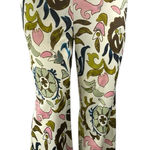 Joie  Women's Multicolor Floral High Waisted Tie Flare Bootcut Trousers Pants XL Photo 0
