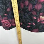Laura Scott  Tank Top XL Black Pink Floral Sleeveless Blouse Cottage Romantic Vtg Photo 4