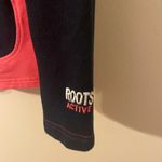 Roots Womens Canada Active Black Pink Full Zip Sweatshirt Size Small Photo 1