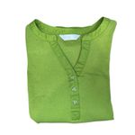 LC Lauren Conrad  Top Size XL Green Long Sleeve Henley Women's Photo 7