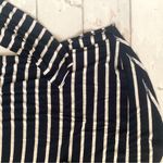 Hippie Rose Women’s XL Long Sleeve Top Navy Blue White Stripes Lace Shoulders  Photo 1