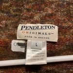 Pendleton Women’s Vintage  100% Shetland Wool Fill-zip Cardigan L BrownOrange Photo 1