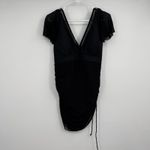 Womens FactMe One Piece Swimsuit XL Black Tummy Control Swim Dress Ruched Side Photo 1