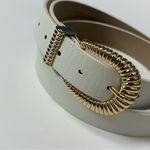 EXPRESS Cream and Gold Women's Belt Size XL Photo 4