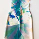 ZARA  Watercolor Bodycon Scuba Dress Photo 5