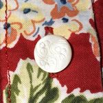 Liz Claiborne VTG ‎ Lizwear MED Hawaiian Floral Button Down Shirt 90s Retro Denim Photo 6