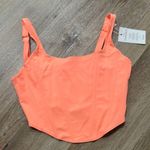 Peach Sleeveless Bustier Tank Top Photo 0