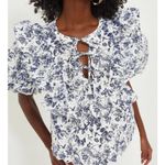 Tuckernuck  Hyacinth House Nadia ruffle puff sleeve blouse size xs Photo 0