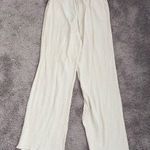 ZARA Textured Pants Cream Photo 0