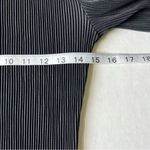 French Connection  Pleated high neck long sleeve blouse metallic black Photo 8