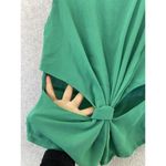 Toska  Women's Sleeveless Blouse Side cutout Solid Green Size Medium Photo 6