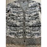Athleta  Westlake Wool Textured Knit Stretch‎ Button Cardigan Sweater Fog Camo S Photo 2