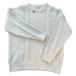 Aelfric Eden NWT  Oversized Ivory Cable Knit Fisherman Sweater Size Large Photo 2