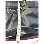 Coach Park Elevated Leather Snakeskin blue Carryall Shoulder Bag Photo 10