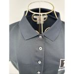 Nike Mobil 1 Logo  Golf Women's Short Sleeve Polo Shirt Black Size Medium Photo 7