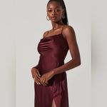 ASTR NEW  Gaia Slip Midi Dress Brown‎ Sz Small Revolve Photo 1