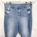 American Eagle  Plus‎ Size 20 Dream Jeans Super High Rise Jegging Distressed 262 Photo 4