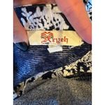 Aryeh  Dress Women Medium Navy Blue Ivory Damask Bell Sleeve Tunic Mini Boho‎ Photo 6