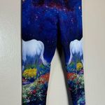 CLEARANCE! Multicolor Unicorn Awaken Leggings Size XS Like New Blue Photo 4
