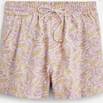 J.Crew  Eco Printed Paddle Shorts Paisley Print Purple (XXSmall) Photo 0