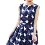 Dear Creatures Harper Dress in Stacked Dots Print Size Small White Photo 1