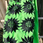 Green Cotton Embroidered Boho Halter Mini Dress Size M Size M Photo 5