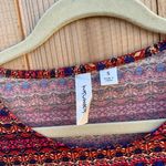 Tacera  Women Casual Formal 3/4‎ Sleeve Stretch Dress Size Small Red Blue Boho Photo 3