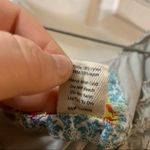 Bela Bird Seafoam Green/Grey Lace Overlay Blouse S Photo 5