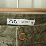 ZARA  Green Denim Cargo Pants Photo 2