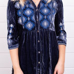 Johnny Was heavily embroidered velvet Naomi smoked shirt/jacket NWT Photo 0