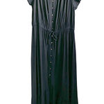 Black Puff Sleeve Ruffle Dress Coquette Romantic Cottagecore Renaissance Sz 2X Photo 0