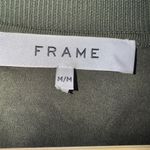frame denim Frame Medium Green Short Sleeve Silk‎ Blouse Photo 3