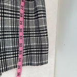 Carolina belle Classic  Black & White Plaid Open Front L Jacket Size L Photo 7