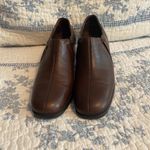 Munro  American Women's Brown Leather Chunky Heel Secretary Chic Loafer Size 6.5N Photo 1