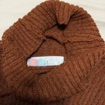 Free People  Beach Turtleneck Sweater OB1207478 Brown Rust Open Back Size Small Photo 2